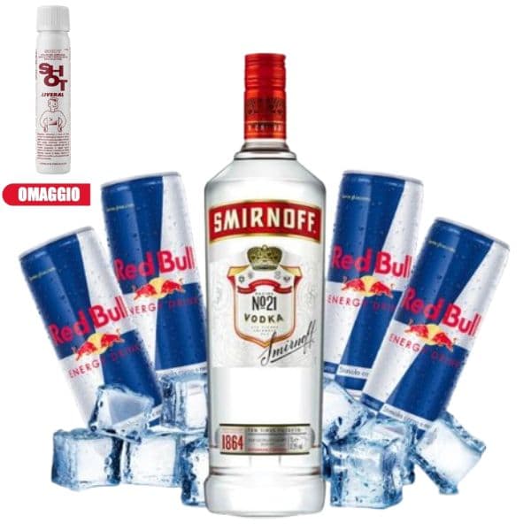 Smirnoff Vodka Red Bull Kit - per 10 persone